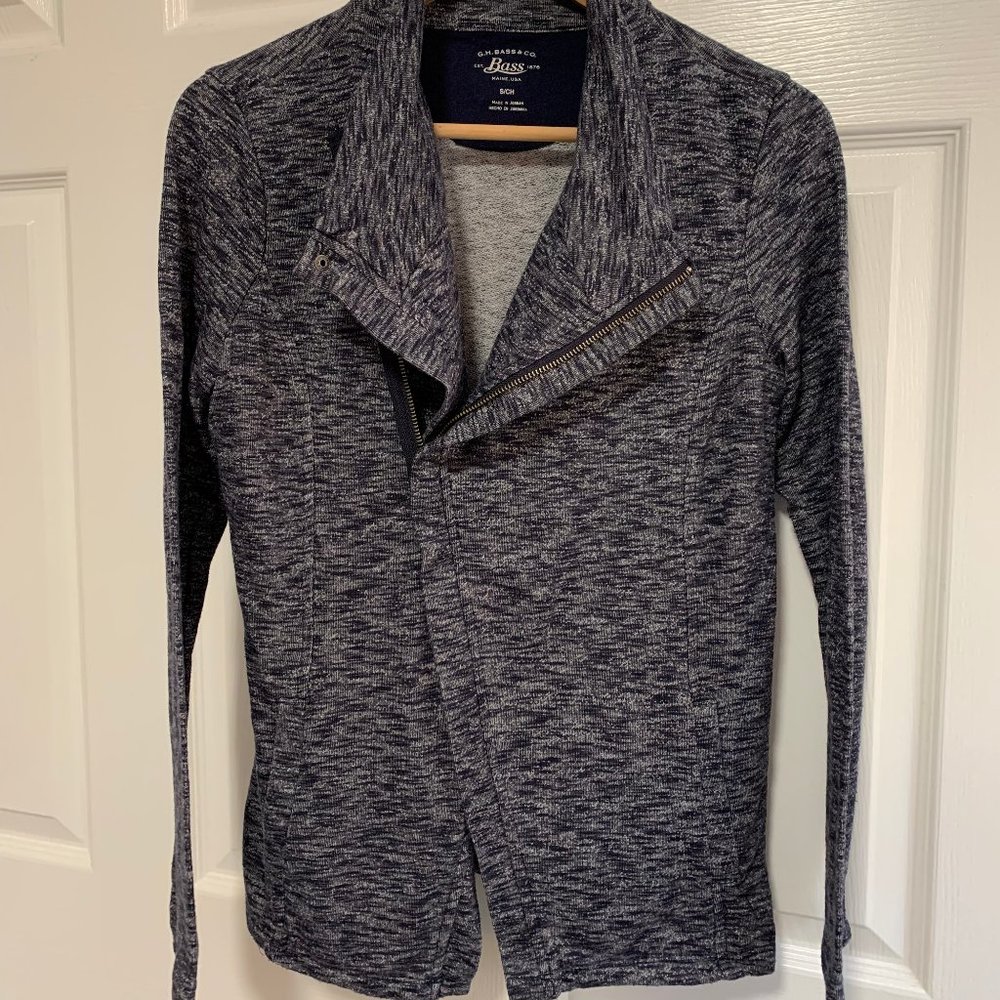 Moto-jacket sweatshirt